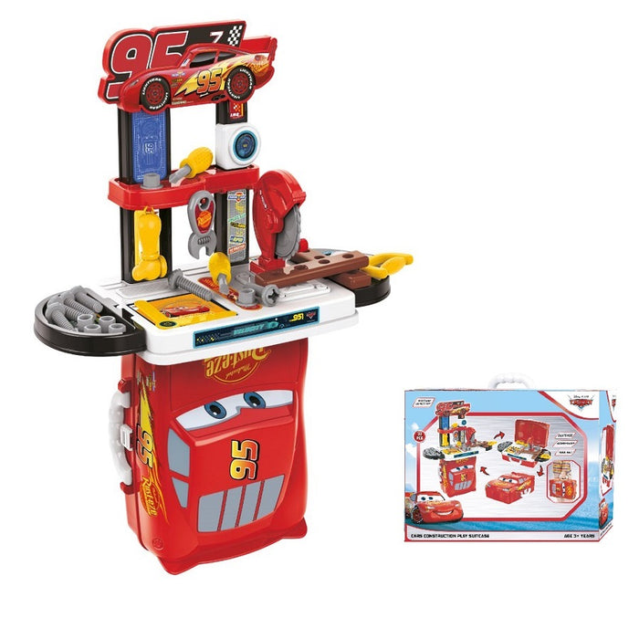 Cars Construction Play Suitcase 32 Pieces