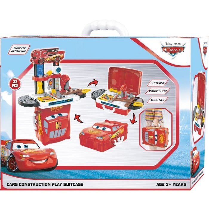 Cars Construction Play Suitcase 32 Pieces