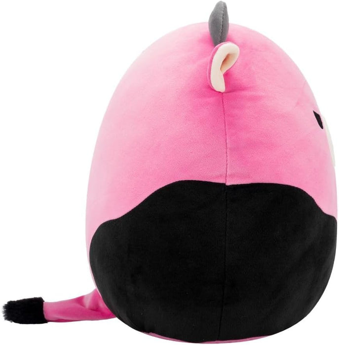 Squishmallows Original 12-Inch Pollyanna the Black and Pink Cow
