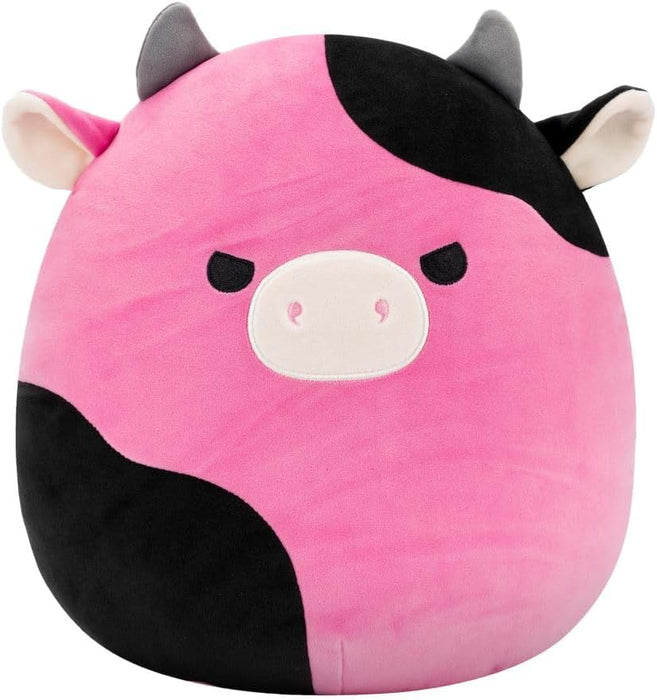 Squishmallows Original 12-Inch Pollyanna the Black and Pink Cow