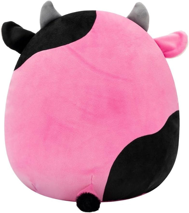 Squishmallows Original 12-Inch Pollyanna the Black and Pink Cow