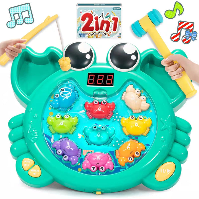 Whack a Crab Fishing Game 2 in 1