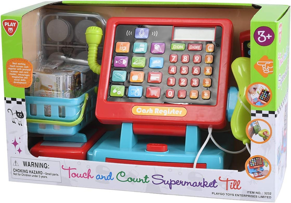 TOUCH AND COUNT SUPERMARKET TILL B/O - 34 PCS