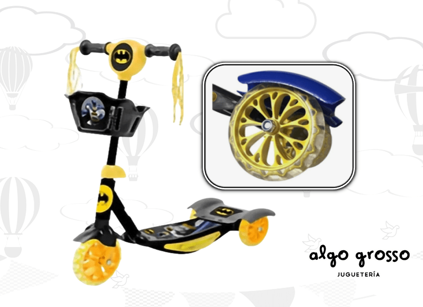 BATMAN SCOOTER MIXXED DESIGNS 61X60X16CM