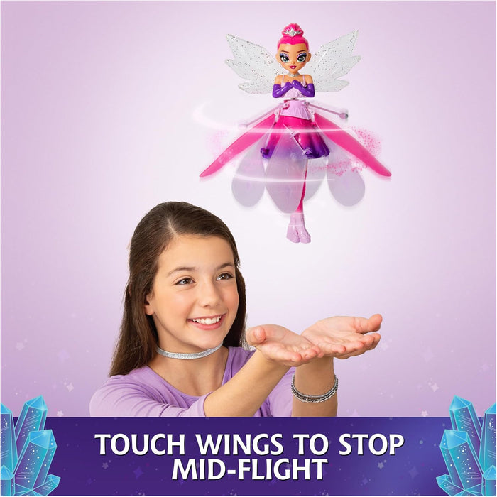 Crystal Flyers, Magical Flying Toy Doll with Crystal Wings