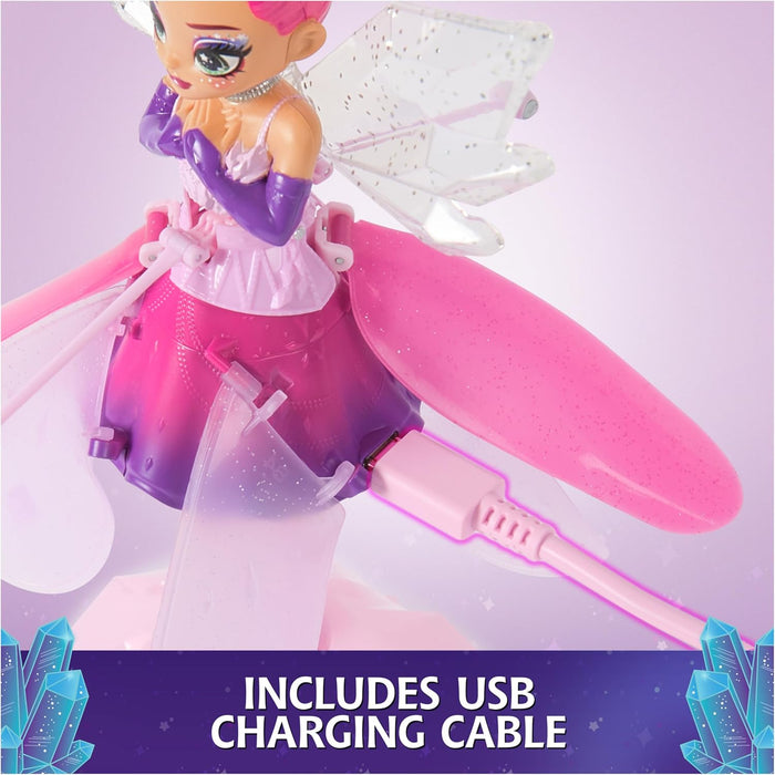 Crystal Flyers, Magical Flying Toy Doll with Crystal Wings