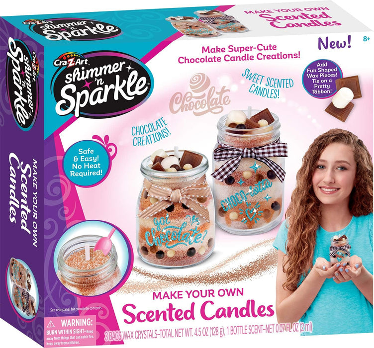 Shimmer N Sparkle Make Your Own Scented Candles-Chocolate