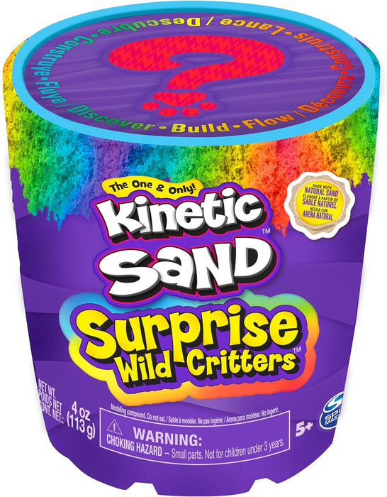 Kinetic Sand Surprise Wild Critters, 4oz Play Sand