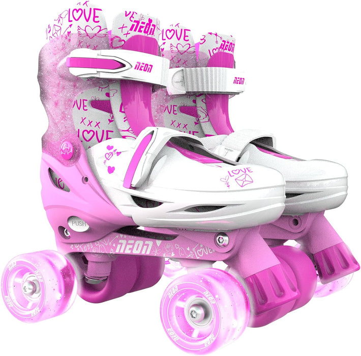 Neon Combo Skates (SIZE 3-6) PINK