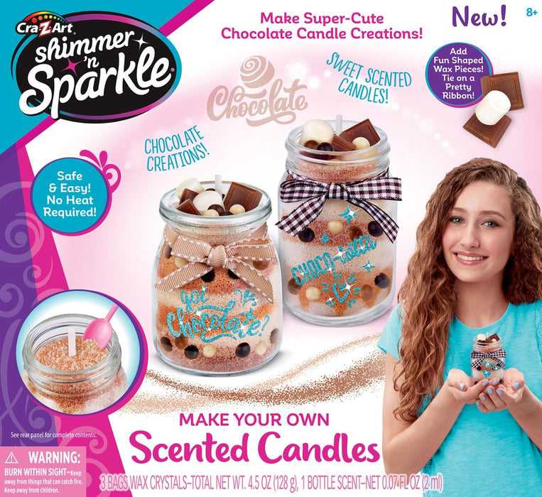 Shimmer N Sparkle Make Your Own Scented Candles-Chocolate