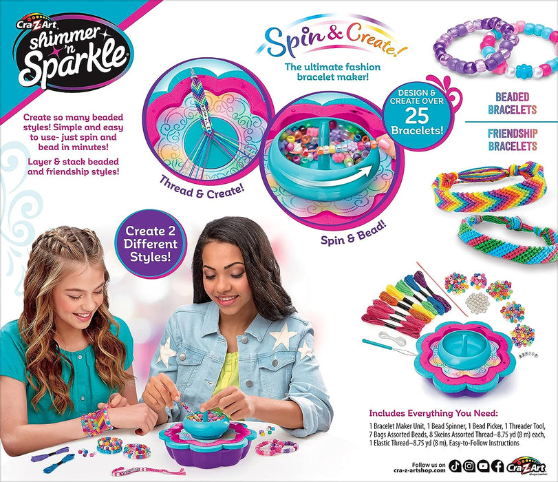 Shimmer N Sparkle 2in1 Spin & Bead Friendship Studio