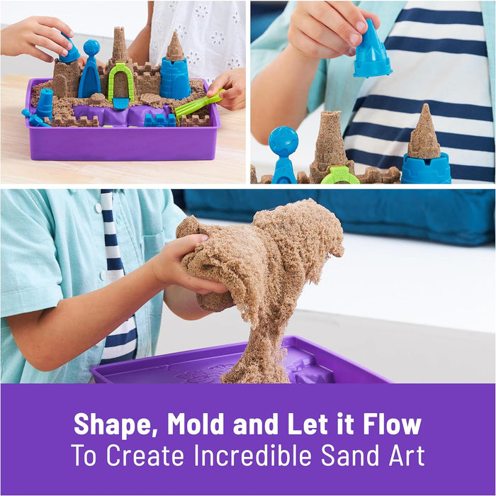 kinetic sand deluxe beach castle playset