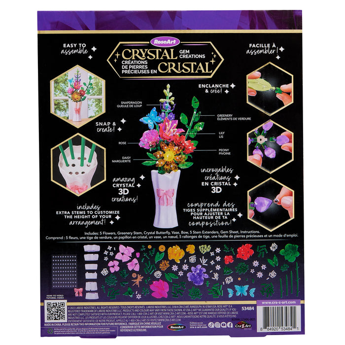 Rose Art Crystal Gem Beautiful Bouquet