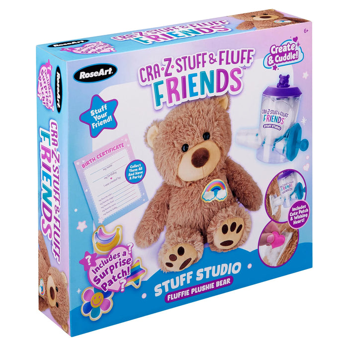 Rose Art CraZStuff & Fluff Stuff Studio Fluffy Plushie Bear