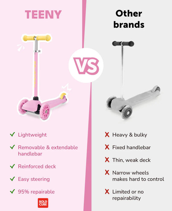 Bold Cube 3WS Teeny Pink