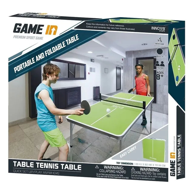 Table Tennis Table With Balls And Paddles Play Set