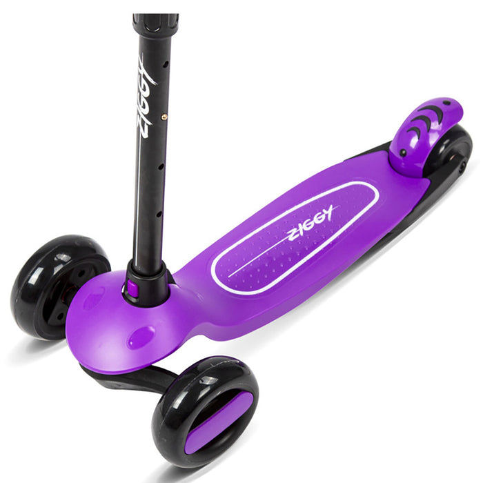 Ziggy 3-Wheel Tilt Scooter wLED light - Purple
