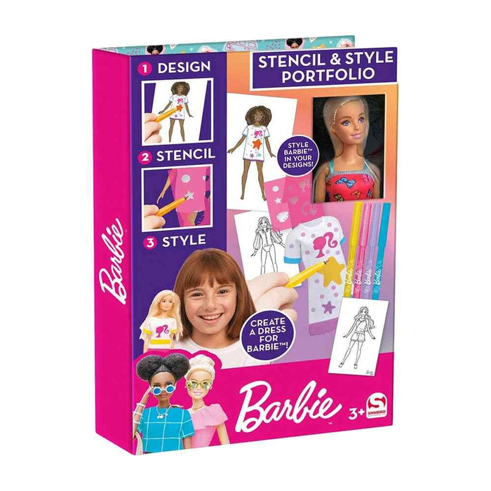 BARBIE STENCIL & STYLE WITH DOLL
