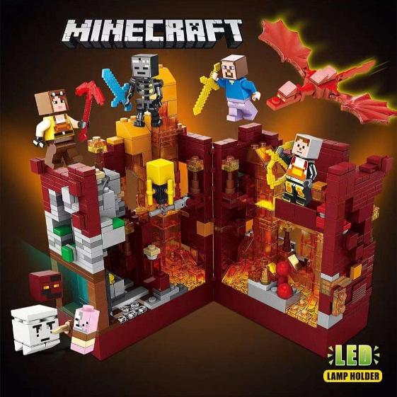 Minecraft NETHER Theme Building Blocks - 866 Pieces