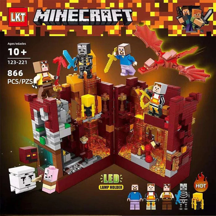 Minecraft NETHER Theme Building Blocks - 866 Pieces