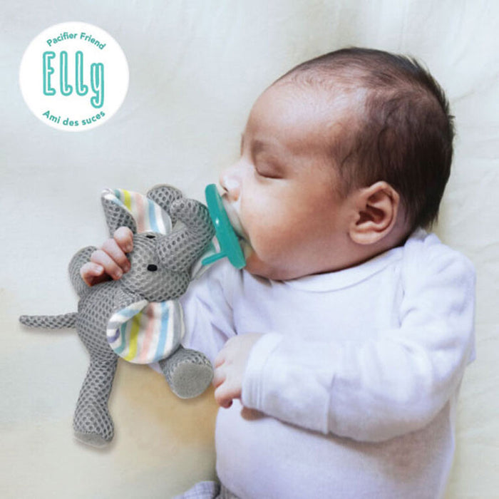 Baby Works - Pacifier Friend with Pacifier -Elly Elephant