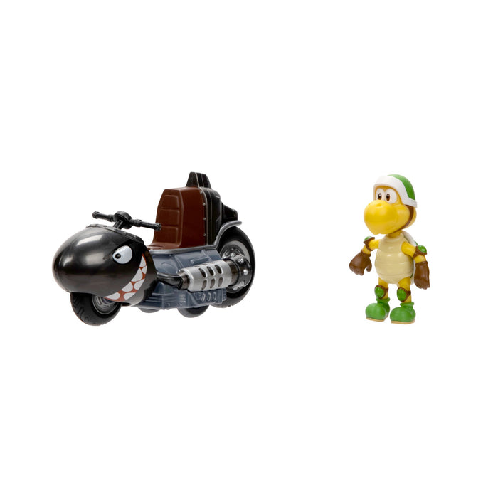 Super Mario Bros. Movie Pull Back Racers 2.5 inch Koopa Troopa Figure & Vehicle
