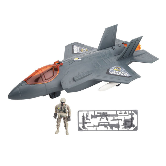 SOLDIER FORCE COMMAND HAWK JET FIGHTER PLAYSET