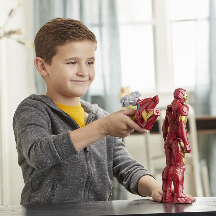 Marvel Avengers Titan Hero Series Blast Gear Iron Man Action Figure, 12-Inch Toy